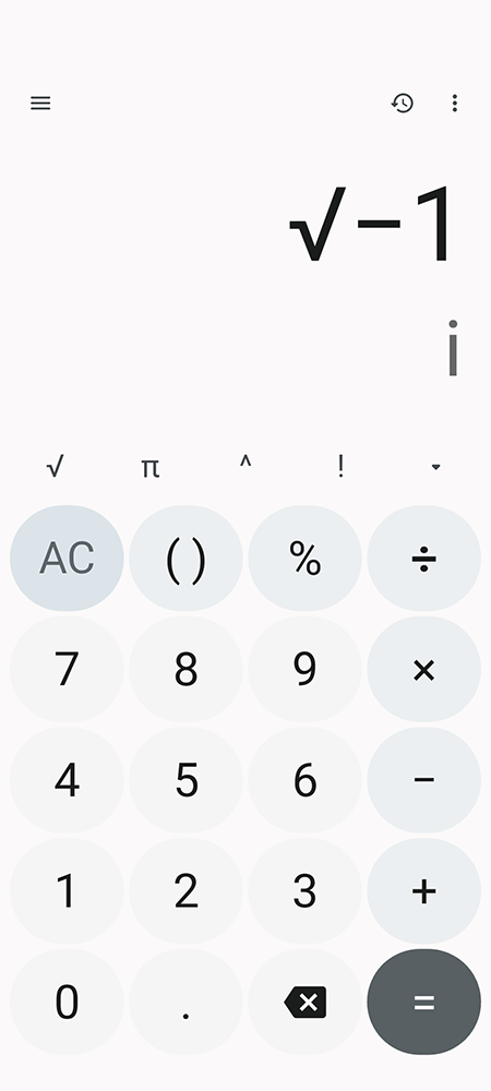 Imaginary numbers